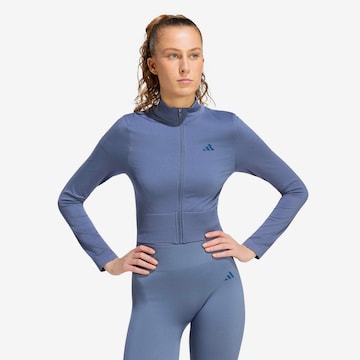 ADIDAS PERFORMANCE Urheiluneuletakki 'Essentials' värissä sininen: etupuoli