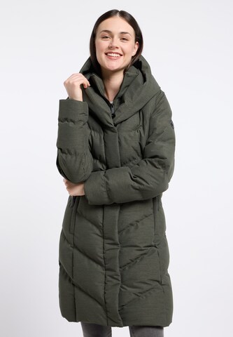Ragwear Winter Coat 'Natalka' in Green: front