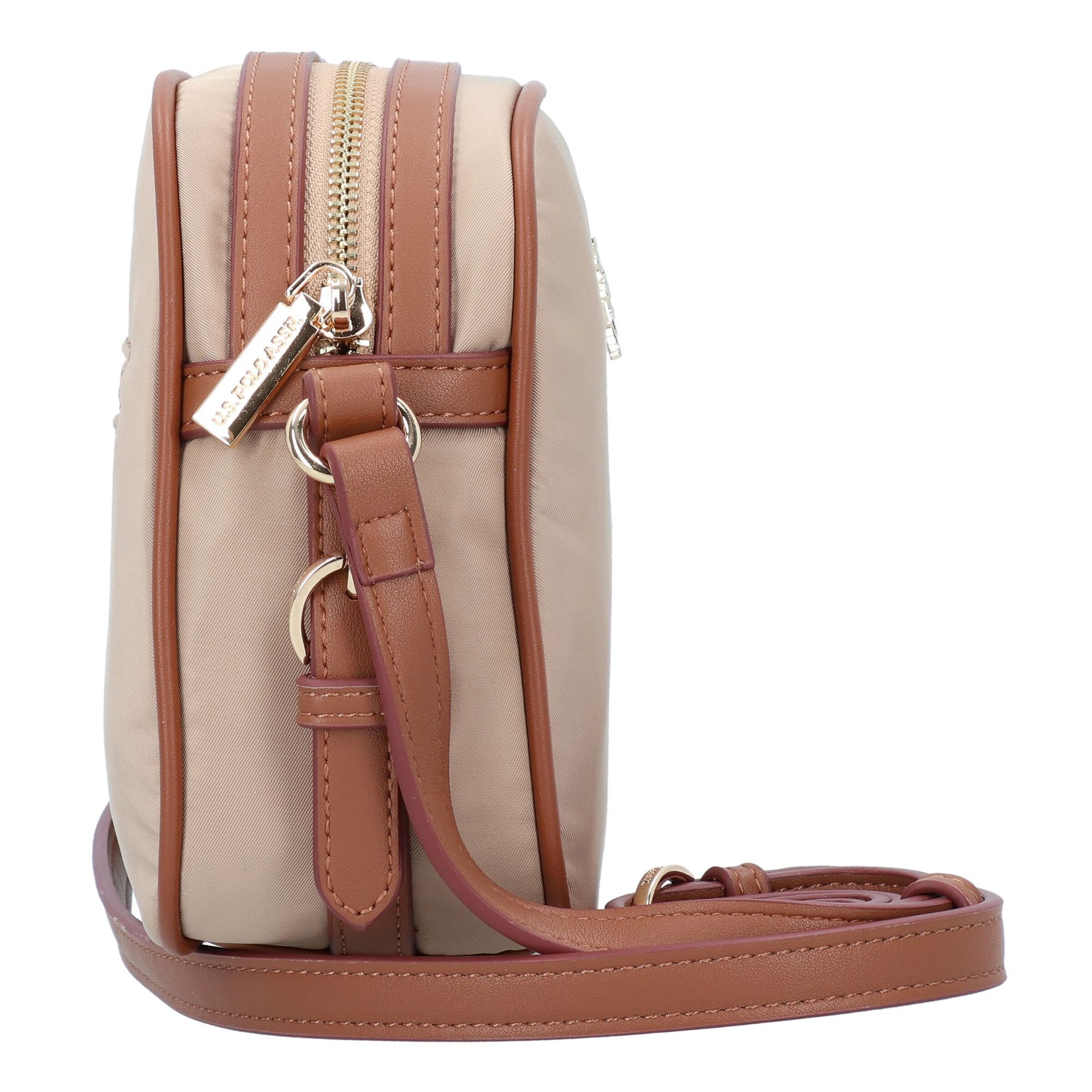 U.S. POLO ASSN. Umhängetasche 'Houston' in Beige