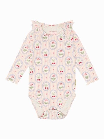 Hust & Claire Strampler/Body 'Baby Body HCBri Frame' in Beige: Vorderseite
