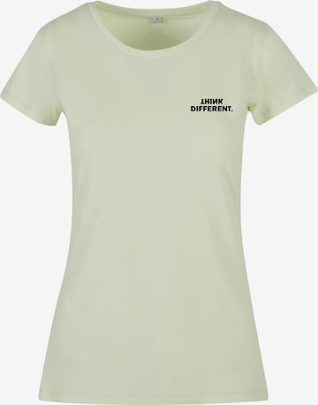 Urban Classics T-Shirt 'Think Basic' in Grün: Vorderseite