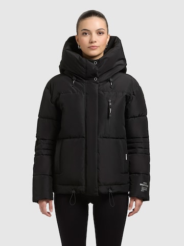 khujo Winterjas 'Peeke2' in Zwart: voorkant