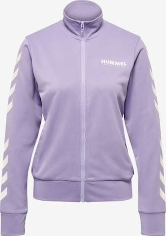 Hummel Sportssweatjakke 'Legacy Poly' i lilla: forside