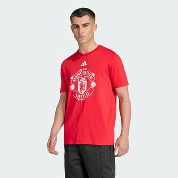 T-Shirt fonctionnel ADIDAS PERFORMANCE en rouge : devant