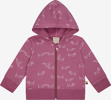 loud + proud Zip-Up Hoodie in Purple: front