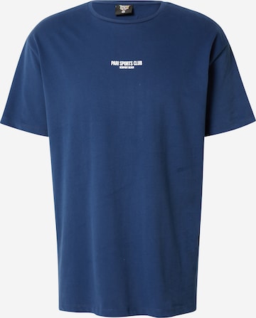 PARI Shirt 'SPORTS CLUB' in Blauw: voorkant