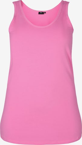 Zizzi Top in Pink: front