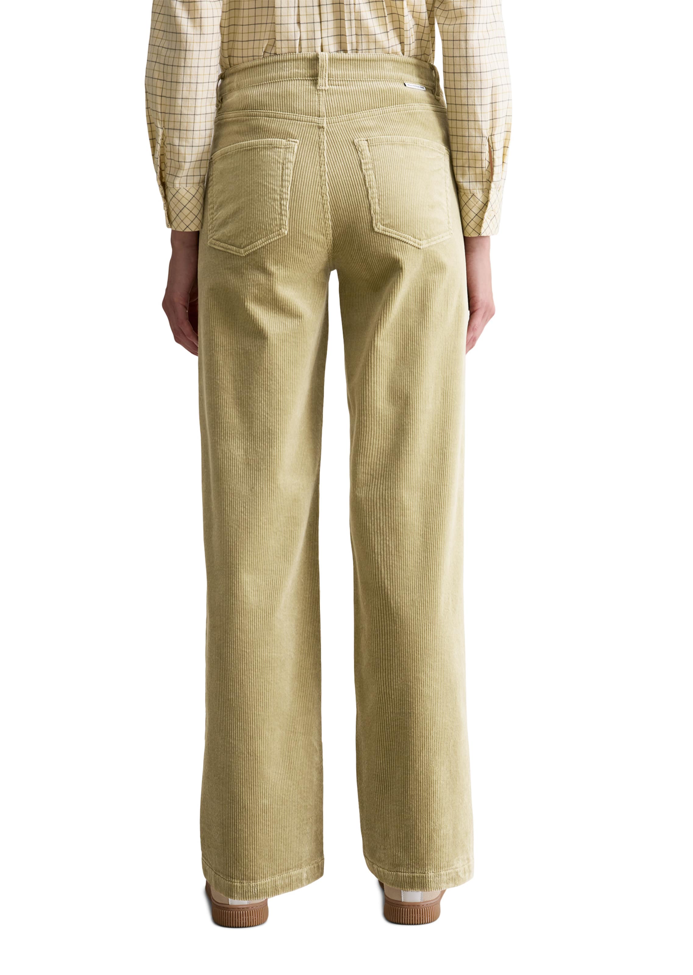 Marc O'Polo DENIM Široký strih Nohavice 'Tomma' - Zelená