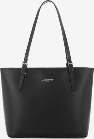 juoda LANCASTER Paris Pirkinių krepšys 'Lancaster Sac cabas épaule Zippée M Smooth Noir': priekis