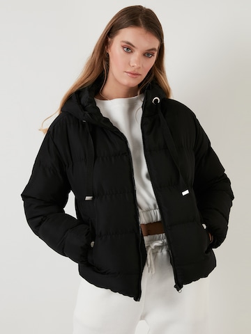 LELA Winter Jacket in Black: front