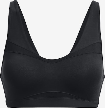 UNDER ARMOUR Бюстие Спортен сутиен в черно: отпред