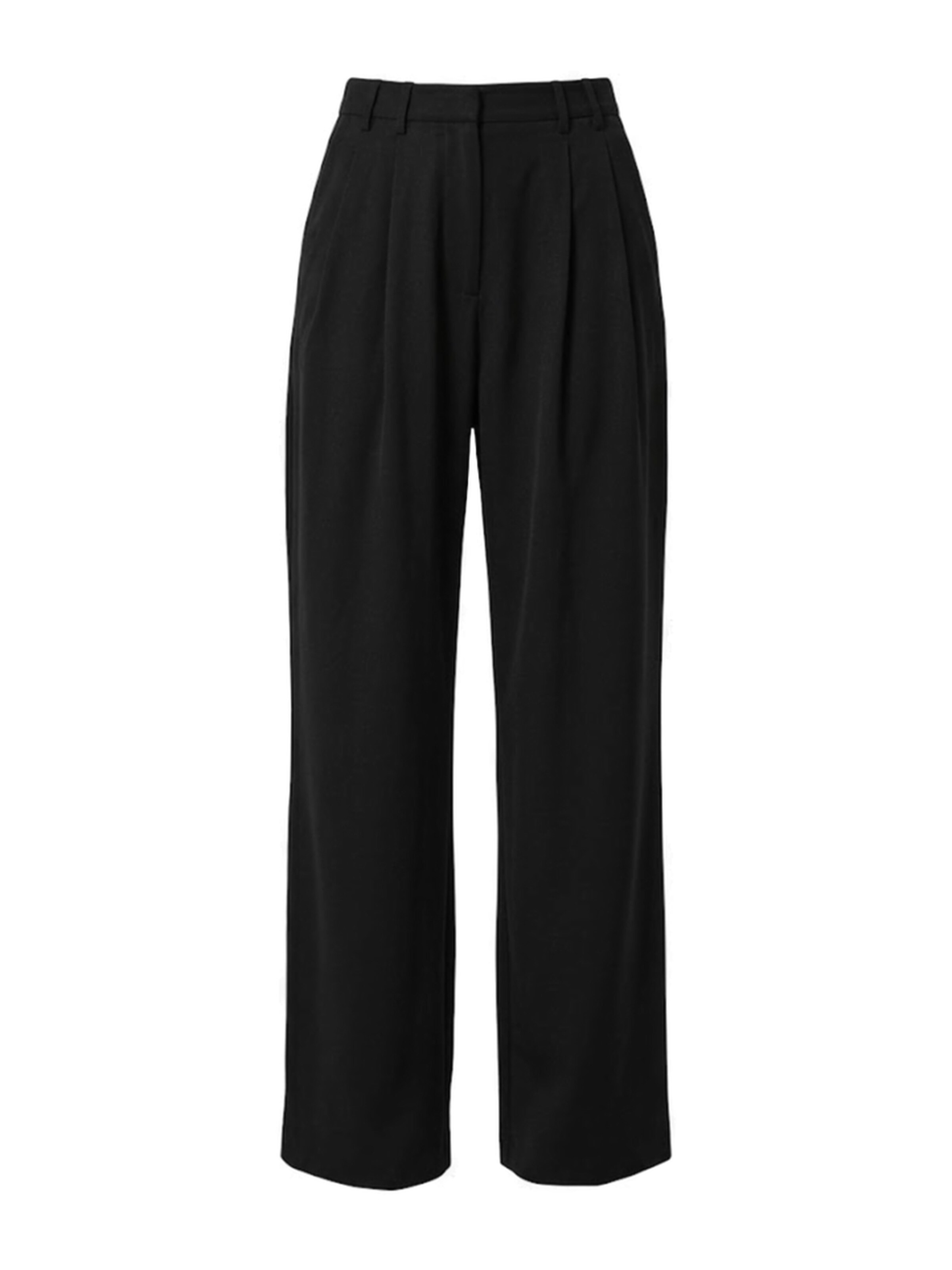 LeGer by Lena Gercke Обычный Брюки со складками 'Kora' в Черный: спереди