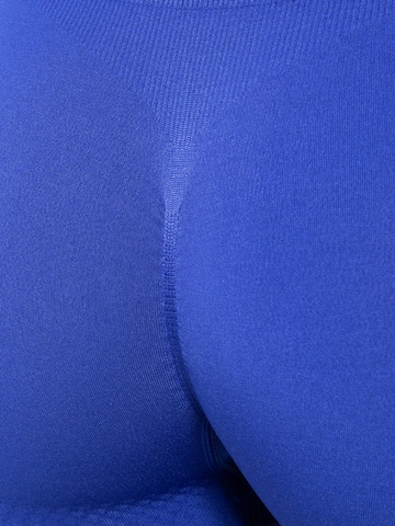 Smilodox Slimfit Sportbroek 'Amaze Scrunch' in Blauw