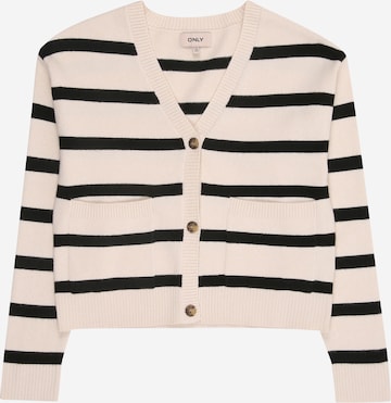 Cardigan 'KOGAma' ONLY GIRLS en beige : devant