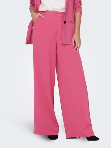 Wide Leg Pantalon 'Vincent' JDY en rose : devant