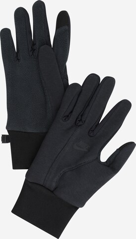 Nike Sportswear Full Finger Gloves 'Tech Fleece 2.0' in Black: front