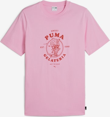 PUMA T-Shirt 'Gelateria' in Pink: predná strana