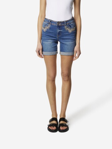 KOROSHI Regular Shorts in Blau: Vorderseite