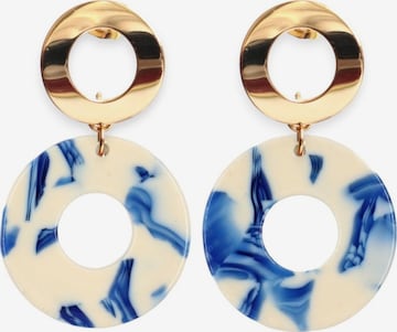 Fräulein Wunder - Brincos 'Acetat Adua' em azul: frente