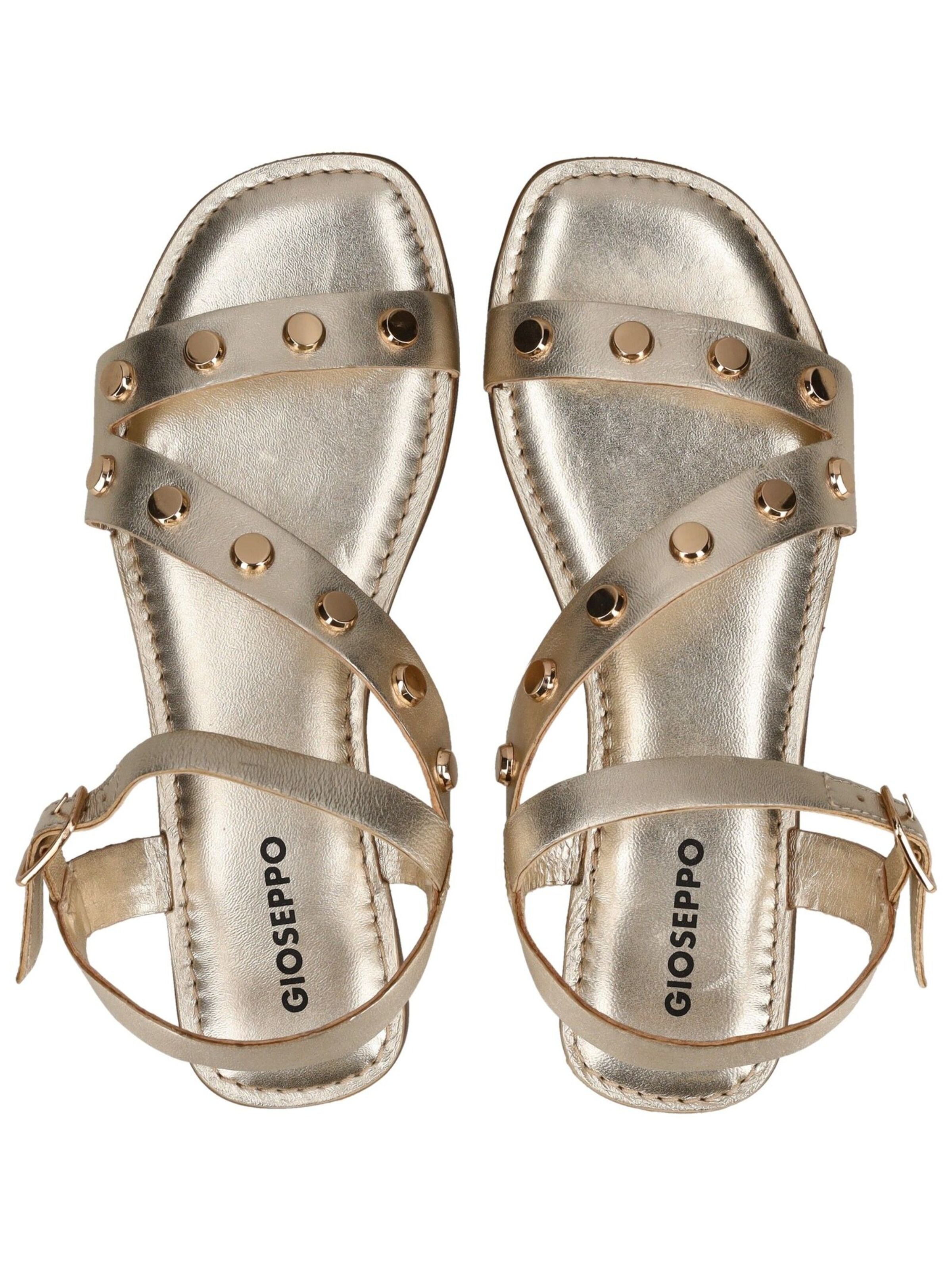 GIOSEPPO Strap sandal in Gold