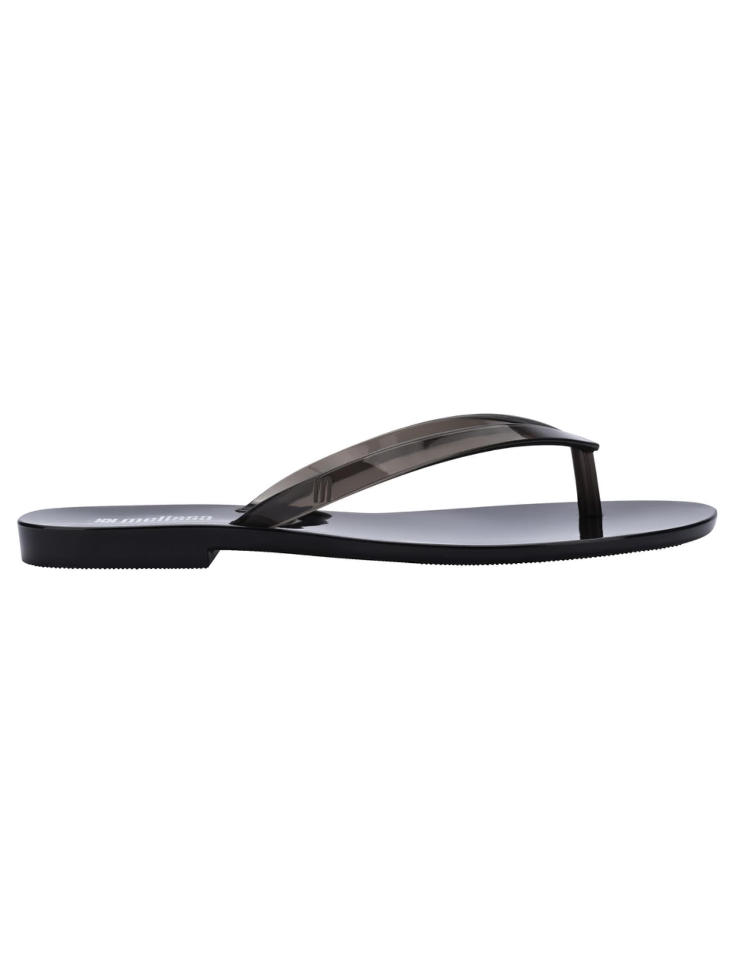 MELISSA T-Bar Sandals 'Harmonic Jelly' in Black: front