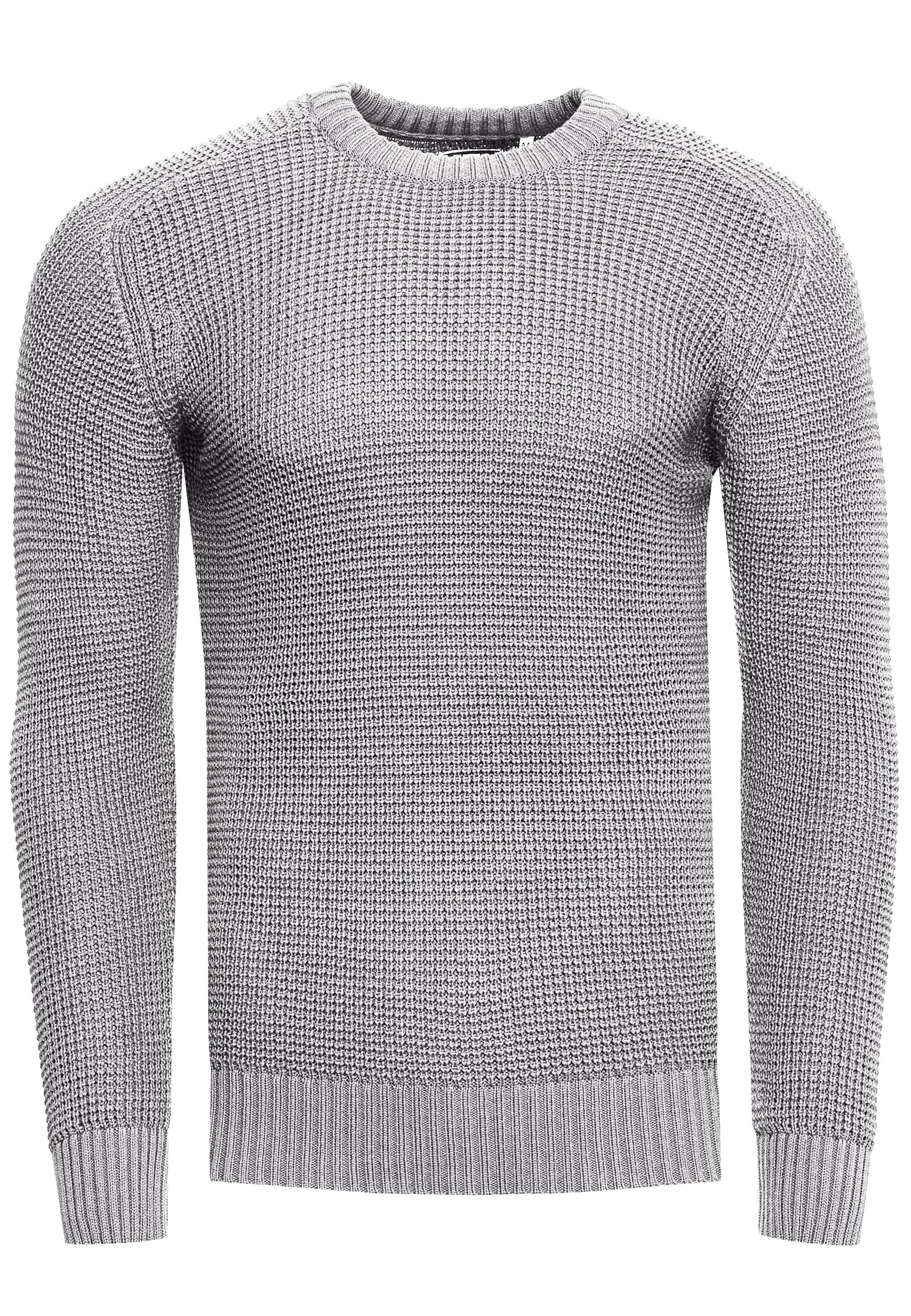 Rusty Neal Pullover in Grau: Vorderseite