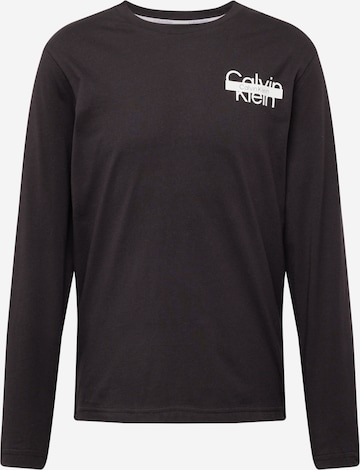 T-Shirt Calvin Klein en noir : devant