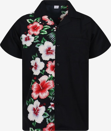 King Kameha Shirt 'Wedding' in Schwarz: Vorderseite