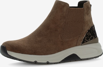 Gabor Rollingsoft Chelsea Boots in Braun: Vorderseite