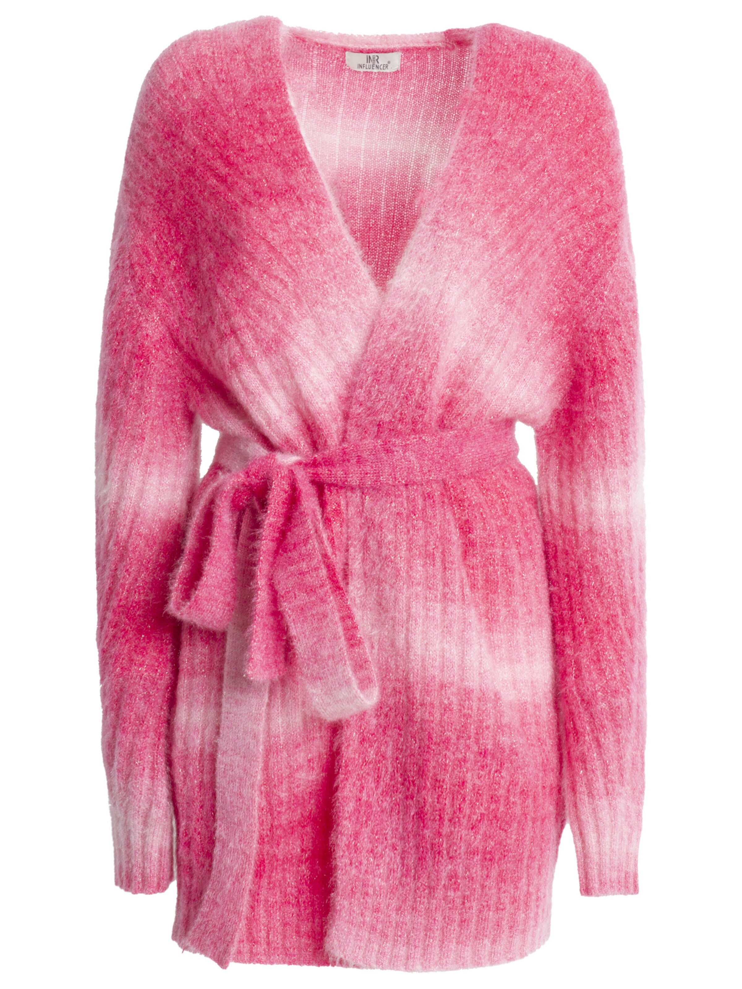 Influencer Cardigan i pink: forside