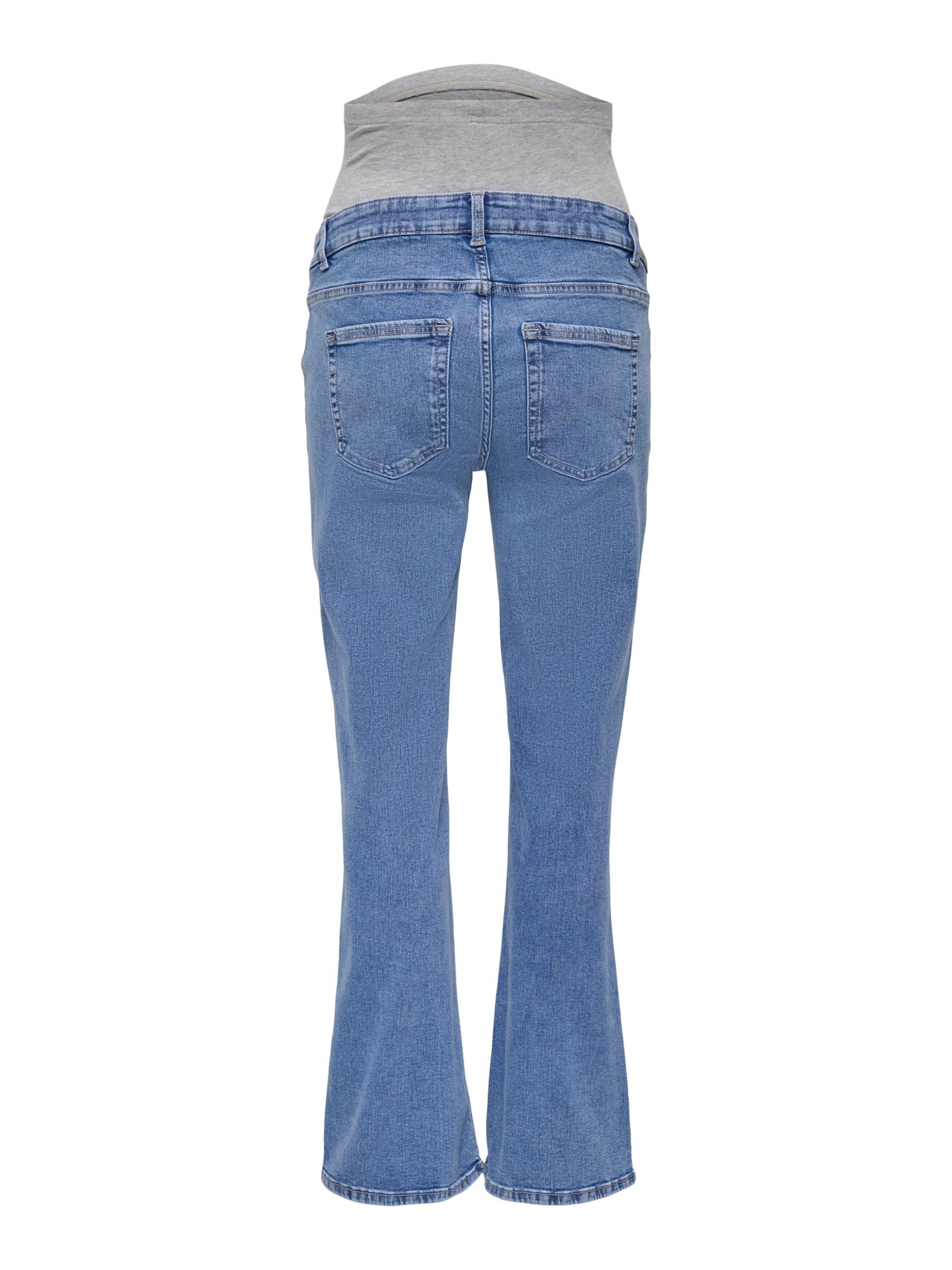 Only Maternity Flared Jeans 'OLMBlush' in Blue