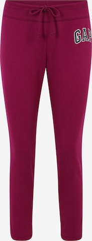 Gap Petite Zwężany krój Spodnie w kolorze fioletowy: przód