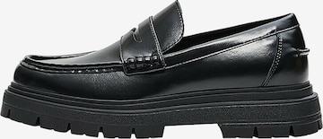 Bershka Пантофи в черно: отпред