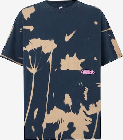 Nike Sportswear Paita värissä beige / laivastonsininen, Tuotenäkymä