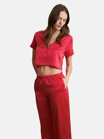 Pantaloncini da pigiama 'Mon Coeur' di ETAM in rosso