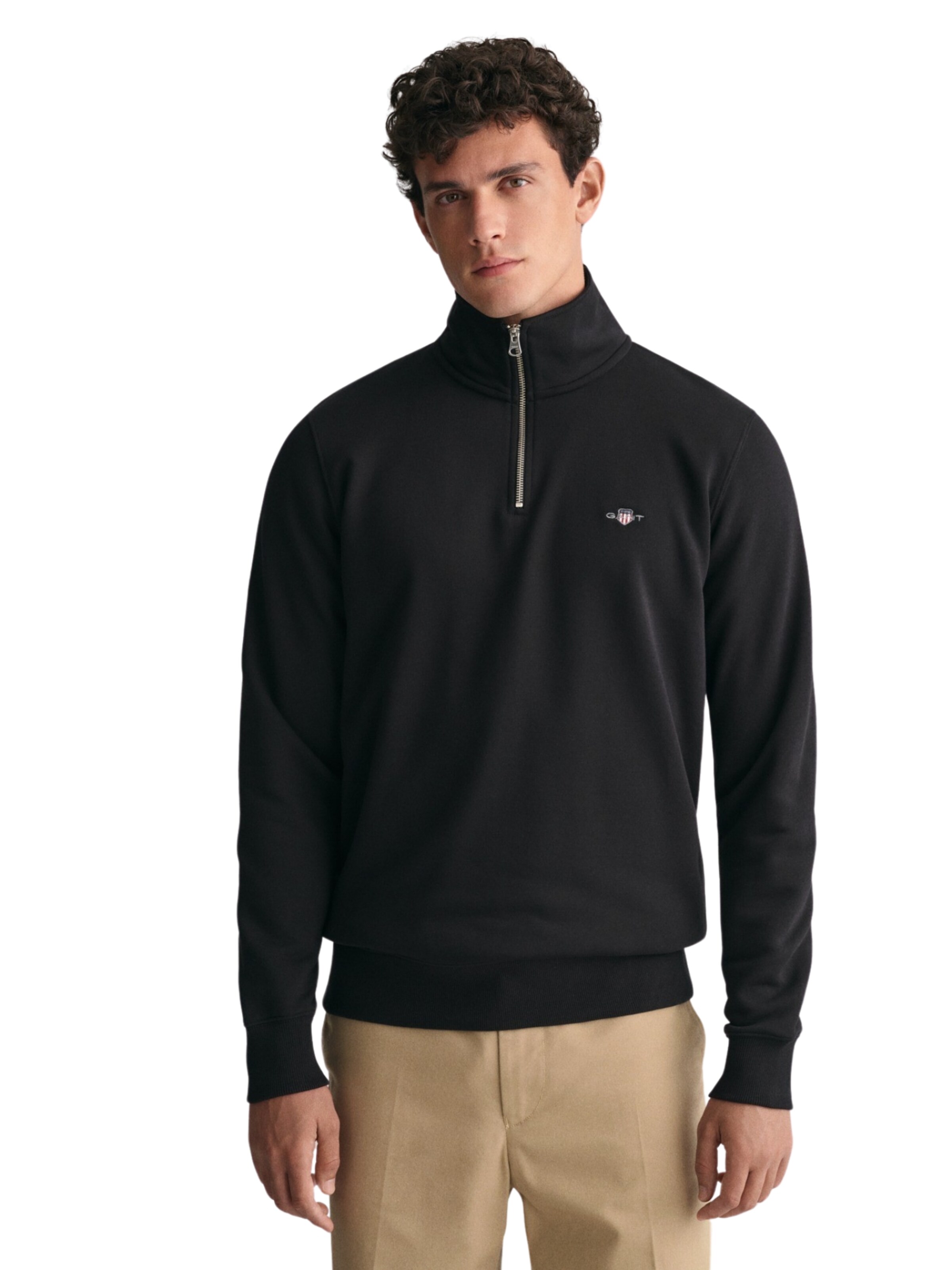 GANT Sweatshirt in Black: front