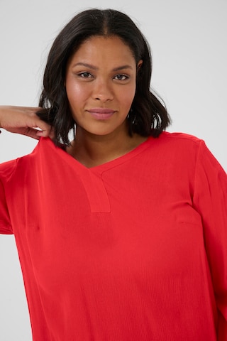 Camicia da donna 'KCAmi' di KAFFE CURVE in rosso