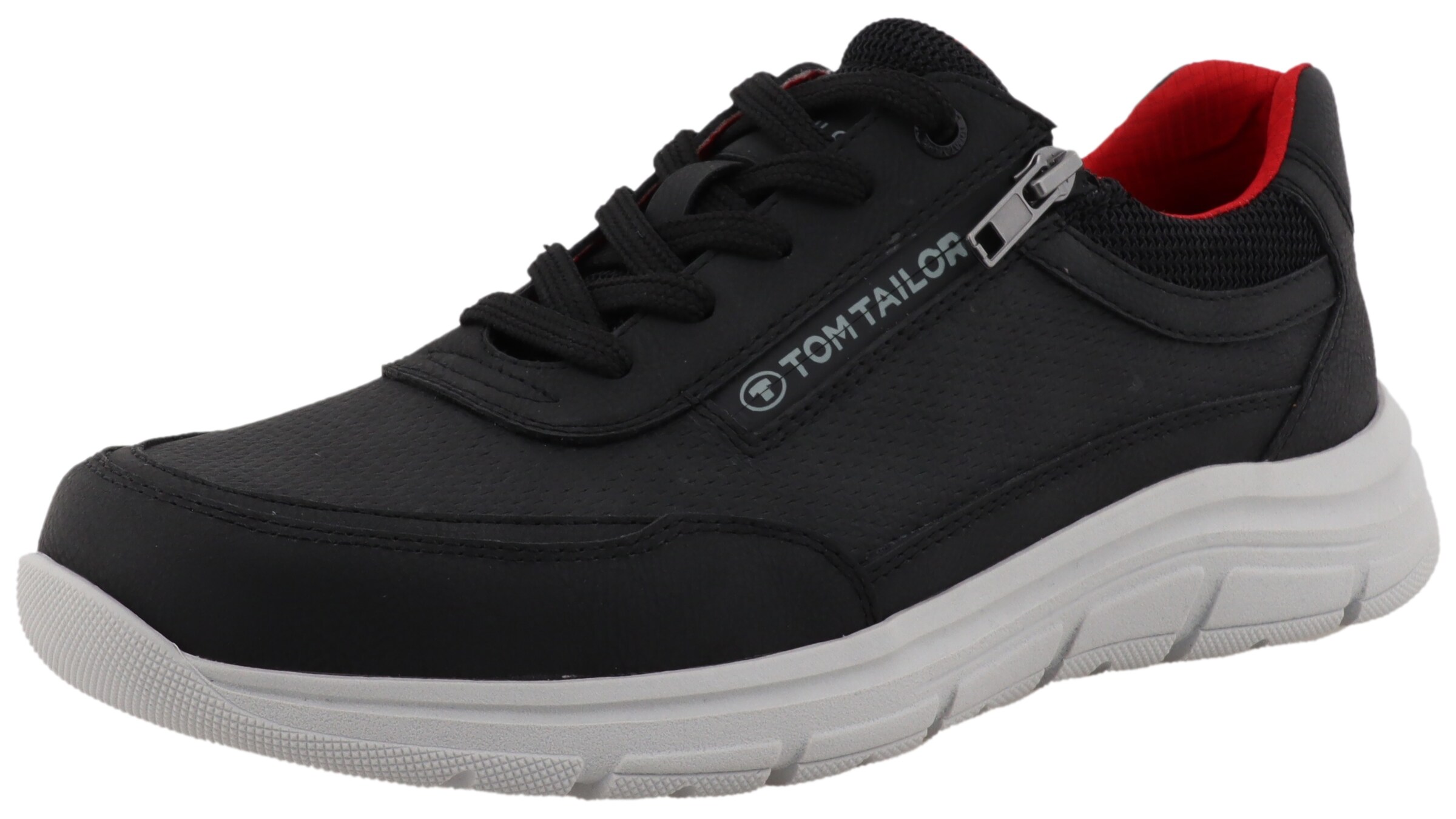 TOM TAILOR Sneakers in Black: front