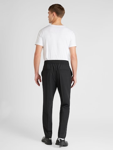 Coupe slim Pantalon à pince 'Howard231X' HUGO Red en noir