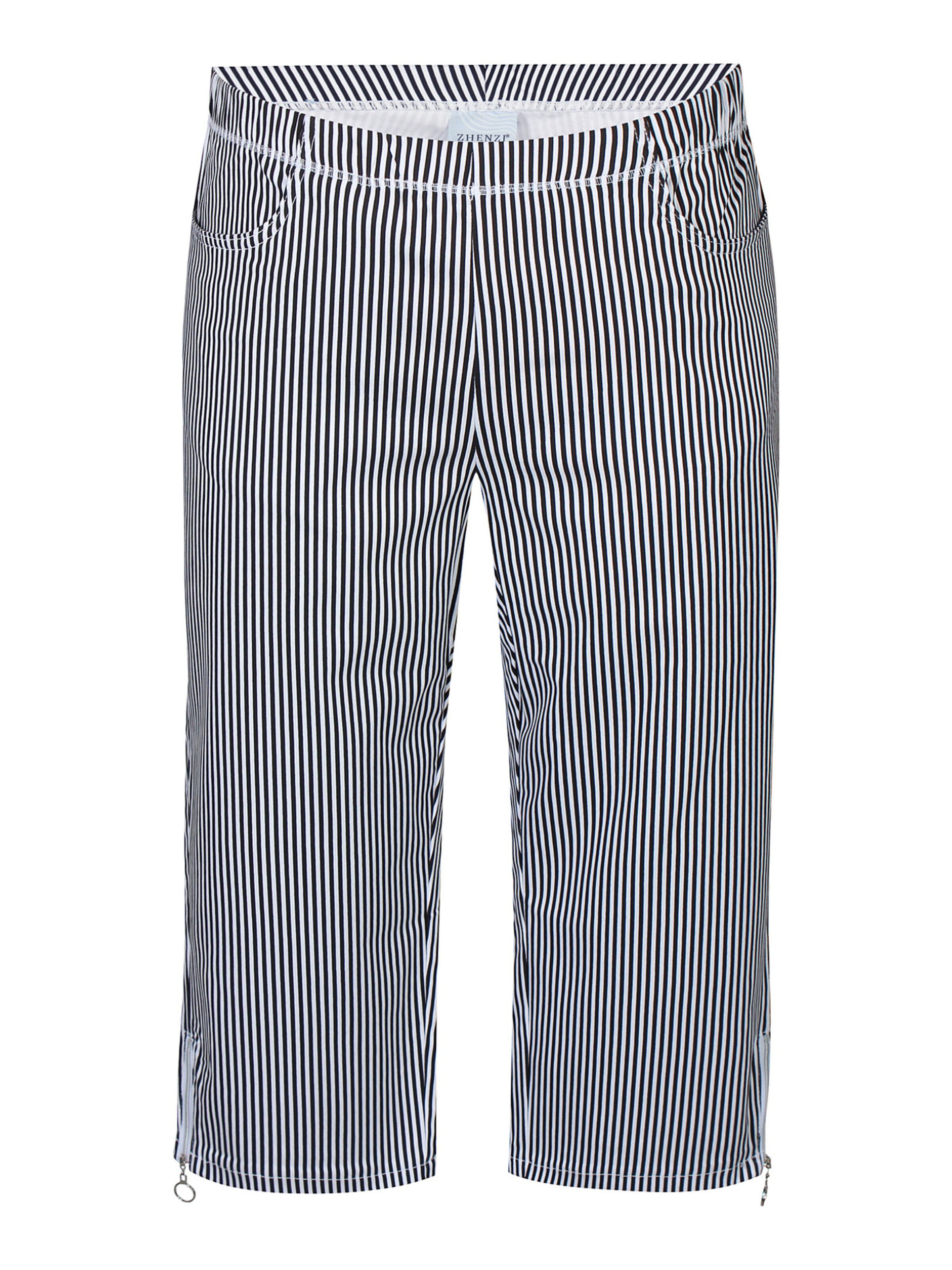 Zhenzi Slimfit Bukser 'Jazzy 71' i sort: forside