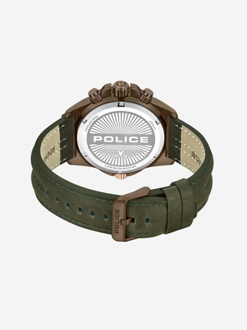 POLICE Analoog horloge 'Electrical' in Bruin