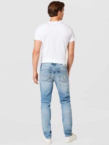 Calvin Klein Jeans Slimfit Jeans in Blauw