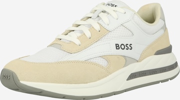 Sneaker low 'Kurt' de la BOSS Black pe alb: față