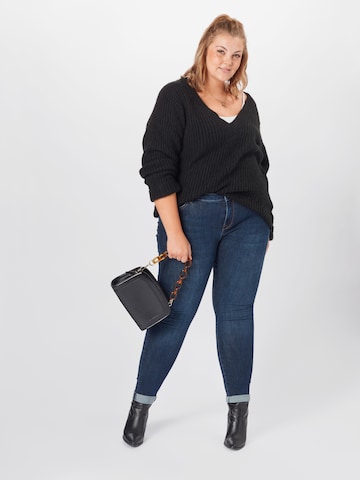 ABOUT YOU Curvy Sweater 'Valeska' in Black