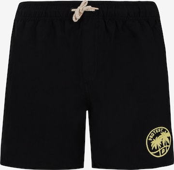 PROTEST Badeshorts 'PRTYORK JR' in Schwarz: Vorderseite
