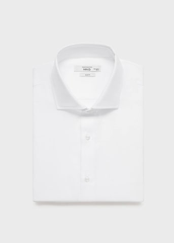 MANGO MAN Slim fit Business Shirt 'Marta' in White