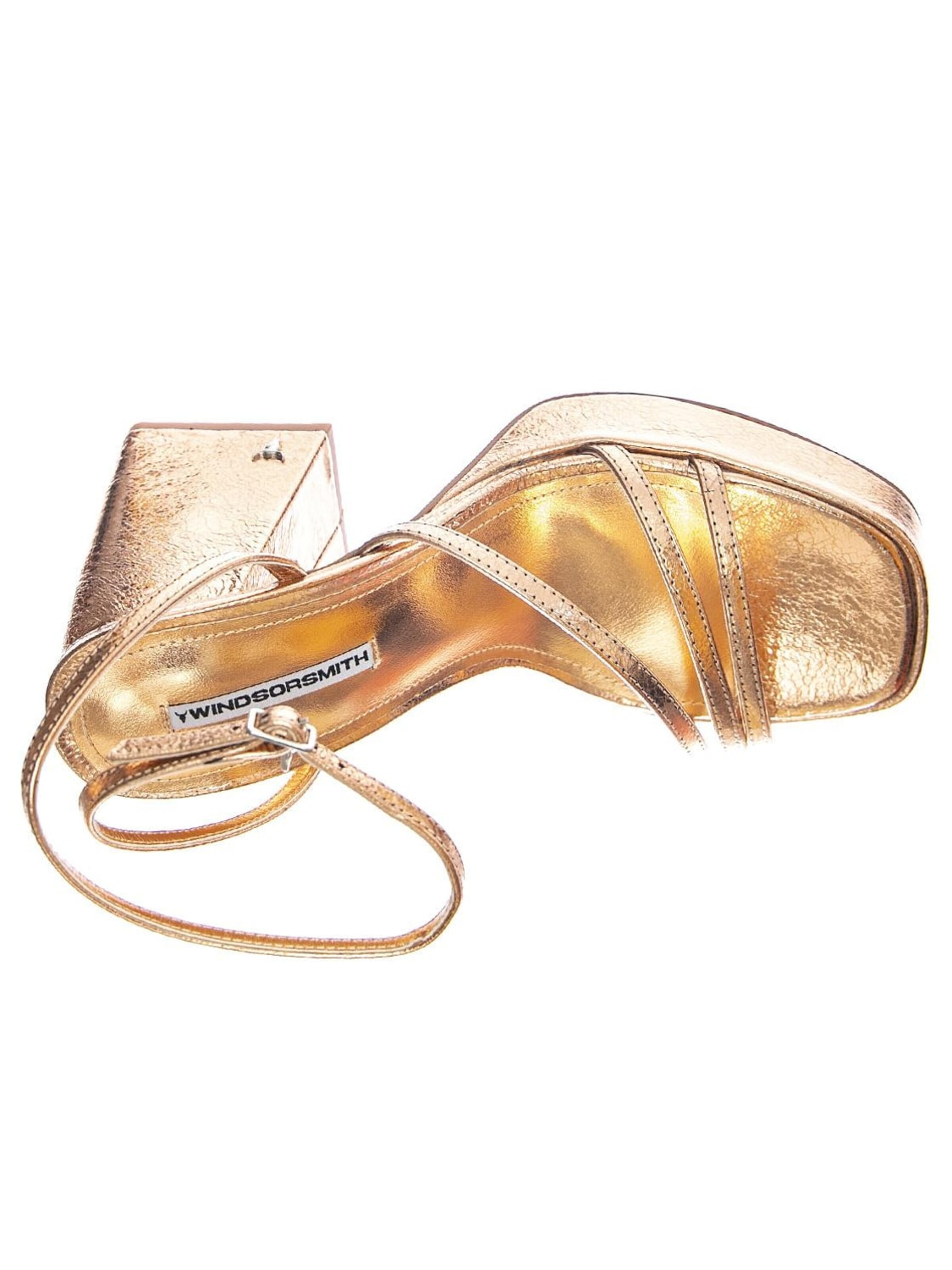 Windsor Smith Sandal 'Womens Charms Rose Crinkle Foil Sandals' in Pink
