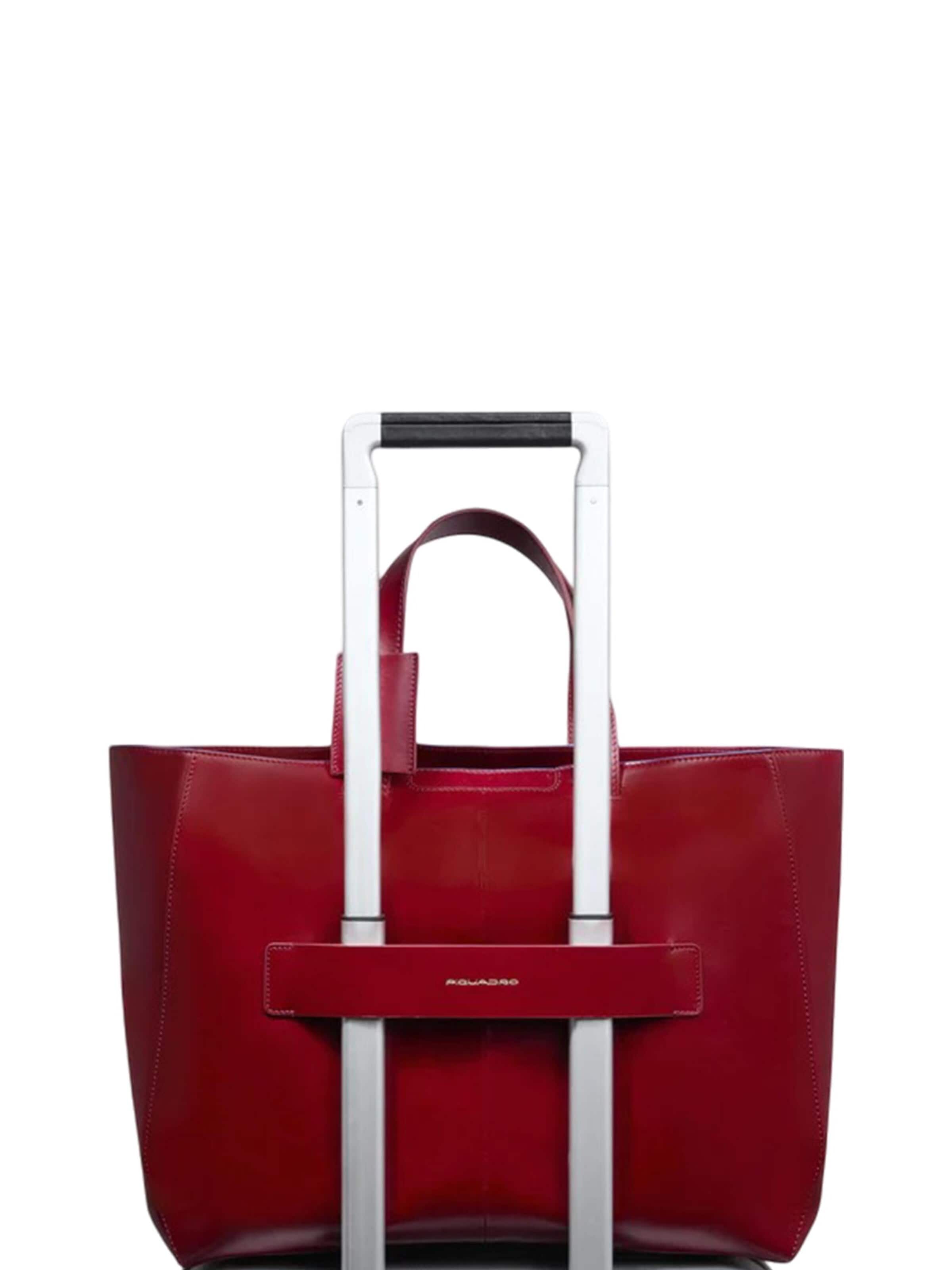 Piquadro Schoudertas in Rood