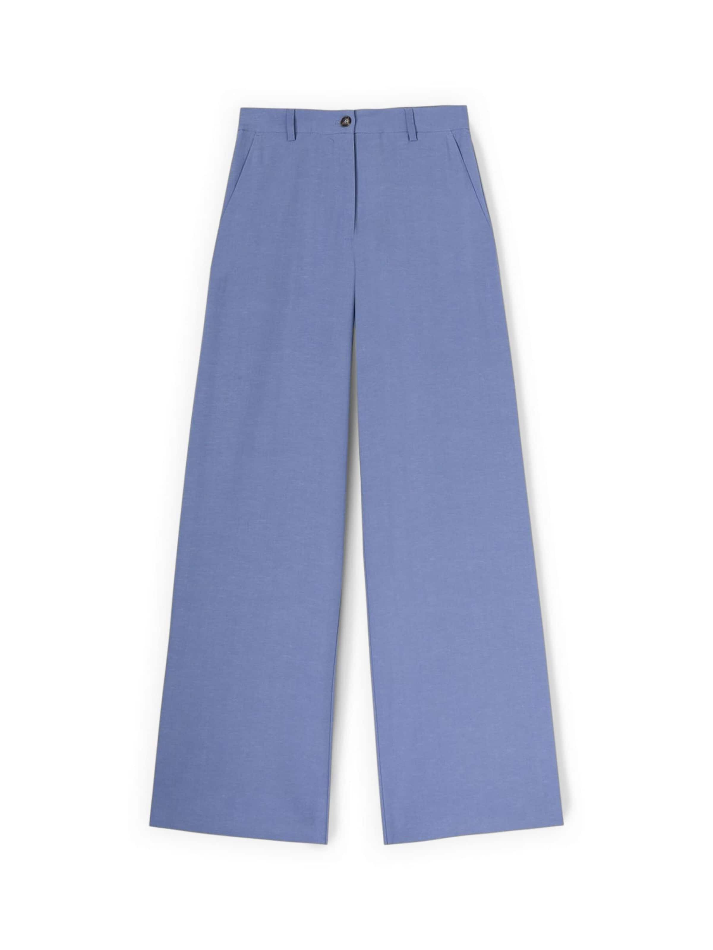 Wide Leg Pantalon MOTIVI en bleu : devant