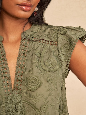 love & roses Blouse in Green
